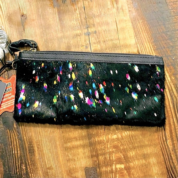 Western Style Clutch Bag, American Darling Brand, Metallic Rainbow Party Purse - Picture 6 of 9